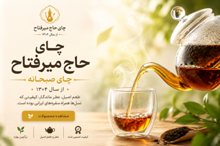 چای صبحانه /فرمولاسیون ویژه، طعمی لطیف و عطر بی‌نظیر